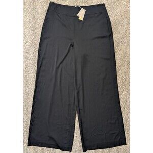 Boden Black Wide-Leg Pants
